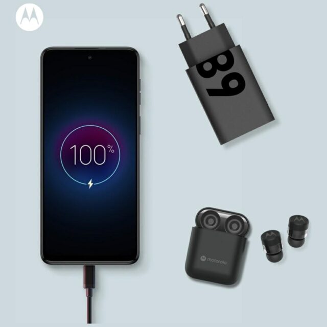 Charger wall Motorola TurboPower 68W USB-C with cable USB-C to USB-C 1m black - imagine 5