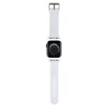 Karl Lagerfeld Strap KLAWMSLCNH Apple Watch 38/40/41mm white strap 3D Rubber Choupette Heads - imagine 2