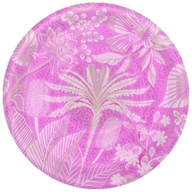 Grip and stand for phone Popsockets PlantCore Grip Tan Lines pink 807343 - imagine 2