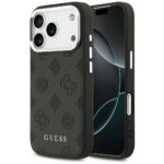 Guess Peony Hot Stamp Script MagSafe Case for iPhone 17 Pro Black