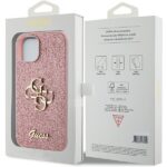 Guess GUHCP15SHG4SGP iPhone 15 / 14 / 13 6.1" pink hardcase Glitter Script Big 4G - imagine 8
