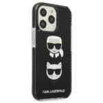 Karl Lagerfeld KLHCP13LTPE2TK iPhone 13 Pro / 13 6,1" hardcase black Karl&Choupette Head - imagine 4