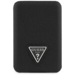 Powerbank indukcyjny Guess Grained        Triangle 5000mAh 15W USB-C MagSafe czarny - imagine 2