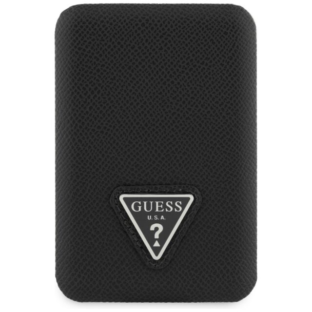 Powerbank indukcyjny Guess Grained        Triangle 5000mAh 15W USB-C MagSafe czarny - imagine 2