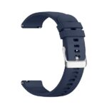 Beline Watch Strap 22mm Grid TextureSilicone Navy Blue/Dark Blue Box - imagine 2