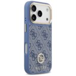 Case Guess 4G Strass Logo MagSafe for iPhone 17 Pro blue - imagine 4