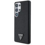 Case Guess Grained Triangle Logo MagSafe for Samsung Galaxy S25 Ultra black - imagine 2
