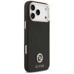 Case Guess Grained Strass Logo MagSafe for iPhone 17 Pro Max black - imagine 4