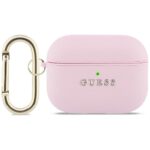 Case Guess Grained Classic Logo Hook for  AirPods Pro 3 pink