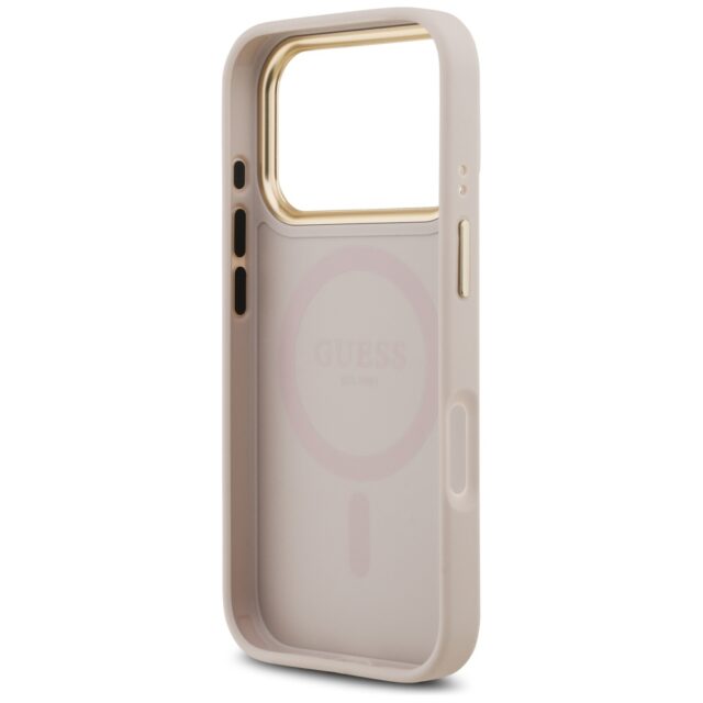Case Guess 4G PU Classic Logo MagSafe for iPhone 17 Pro pink - imagine 7