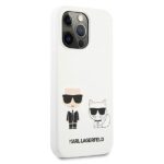 Karl Lagerfeld KLHCP13XSSKCW iPhone 13 Pro Max 6,7" hardcase white Silicone Karl & Choupette - imagine 4