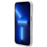 Guess GUHMP14XHTRMS iPhone 14 Pro Max 6,7" silver hard case Metal Outline Magsafe - imagine 5