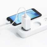 USAMS 18W Mains Charger + USB-C/USB-A1m Fast Charging Cable White/White Series SC SCXLTZ02 - imagine 9