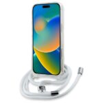 Karl Lagerfeld KLHMP16LHCKHNT iPhone 16 Pro 6.3" hardcase transparent Crossbody IML Karl Head Magsa - imagine 4