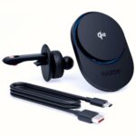 3MK Hardy AeroCharger Wireless Charger 15W MPP Qi2 Black - imagine 2