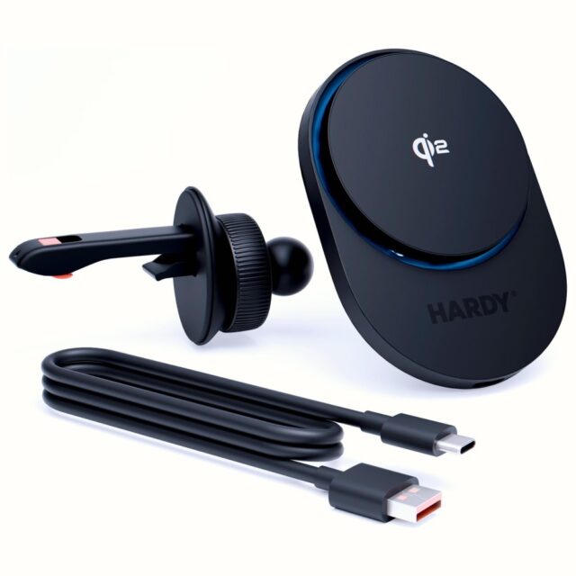 3MK Hardy AeroCharger Wireless Charger 15W MPP Qi2 Black - imagine 2