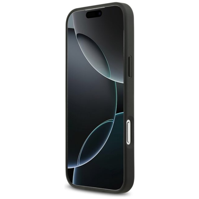 Case Guess Rhinestone Triangle Logo for iPhone 17 Pro Max black - imagine 5