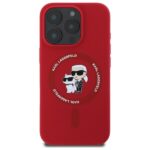 Karl Lagerfeld KLHMP16LSCMKCRHR iPhone 16 Pro 6.3" red hardcase Silicone Karl&Choupette Head - imagine 3