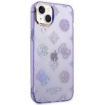Guess GUHCP14SHTPPTL iPhone 14 / 15 / 13 6.1" lilac hard case Peony Glitter - imagine 4
