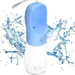 Extralink Portable Dog Cat Water Bottle Bowl 350 ml Travel Drink Dispenser - imagine 3