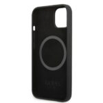 Guess GUHMP13SSPLK iPhone 13 mini 5,4" black hard case Silicone Logo Plate MagSafe - imagine 7