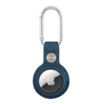 Guess GUATPSASRSB AirTag case blue Saffiano Vintage Script - imagine 2