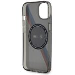 BMW BMHMP14SHDTK case iPhone 14 / 15 / 13 6.1" gray Tricolor Stripes MagSafe - imagine 7