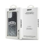 DKNY DKHCN61LBNAEK iPhone 11 / Xr 6.1" black hardcase Liquid Glitter Big Logo - imagine 8