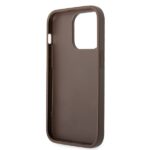 Guess GUHCP15L4GMGBR iPhone 15 Pro 6.1" brown hardcase 4G Big Metal Logo - imagine 7