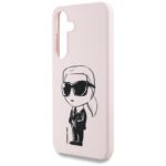 Case Karl Lagerfeld Silicone Graffiti Ikonik Printed Logo MagSafe for Samsung Galaxy S25 pink - imagine 6