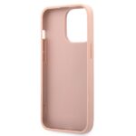 Guess GUHCP13LSA4GSPI iPhone 13 Pro / 13 6,1" pink hardcase Saffiano 4G Metal Logo - imagine 7