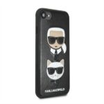 Karl Lagerfeld KLHCI8KICKC iPhone 7/8SE 2020 / SE 2022 hardcase black Karl & Choupette - imagine 4