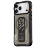Case Skinarma Aegis for iPhone 17 Pro Max Magnetic Charging + Grip Stand grey - imagine 2