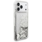 Guess Liq. Glitter Charms Case for iPhone 17 Pro Silver - imagine 4