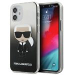 Karl Lagerfeld KLHCP12STRDFKBK iPhone 12 mini 5,4" black hardcase Gradient Ikonik Karl