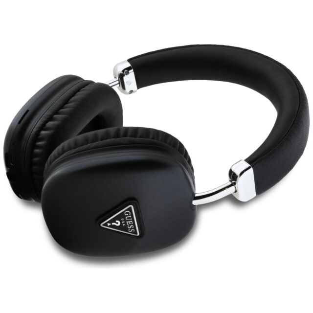 Headphones Guess Bluetooth 5.3 Metallic Triangle Logo black - imagine 2