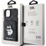 Karl Lagerfeld KLHCP15SSAKCNSCK iPhone 15 / 14 / 13 6.1" black hardcase Saffiano Cardslots and - imagine 9