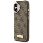 Guess 4G Logo Plate MagSafe Case for iPhone 17 Brown - imagine 2