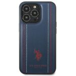 US Polo USHCP14XPFAV iPhone 14 Pro Max 6,7" navy blue Leather Stitch - imagine 3