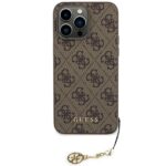 Guess GUHCP15XGF4GBR iPhone 15 Pro Max 6.7" brown hardcase 4G Charms Collection - imagine 2