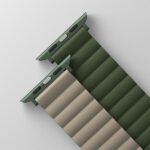 UNIQ Revix Strap Apple Watch Series1-8/SE1/2/3/Ultra1/2/3 42/44/45/49mm Reversible Magnetic green - imagine 2