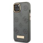 Guess GUHMP13MSAPSTG iPhone 13 / 14 / 15 6.1" grey hardcase Peony Logo Plate MagSafe - imagine 2