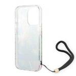 Guess GUOHCP14XHFLSB iPhone 14 Pro Max 6,7" blue hardcase Flower Strap - imagine 6