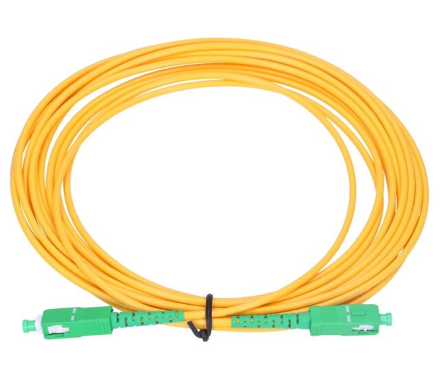 Extralink SC/APC-SC/APC | Patchcord | Single mode, Simplex, G.657A2, 3mm, 2m - imagine 2