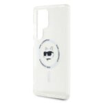 Etui Karl Lagerfeld Button Choupette Head Printed Logo MagSafe Samsung Galaxy S25 Ultra white - imagine 6