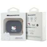 Hello Kitty HKAP3DKHSK AirPods Pro Cover Black Silicone 3D Kitty Head - imagine 3