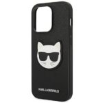 Karl Lagerfeld KLHCP14LSAPCHK iPhone 14 Pro 6,1" hardcase black Saffiano Choupette Head Patch - imagine 6