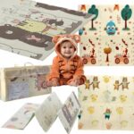 Reversible Educational Play Mat Extralink, 150x200x1 cm Foldable Animals-Bears + Bag - imagine 2