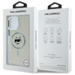 Karl Lagerfeld KLHMP16XHLSCHH iPhone 16 Pro Max 6.9" white hardcase IML Metal Choupette Head Ma - imagine 8