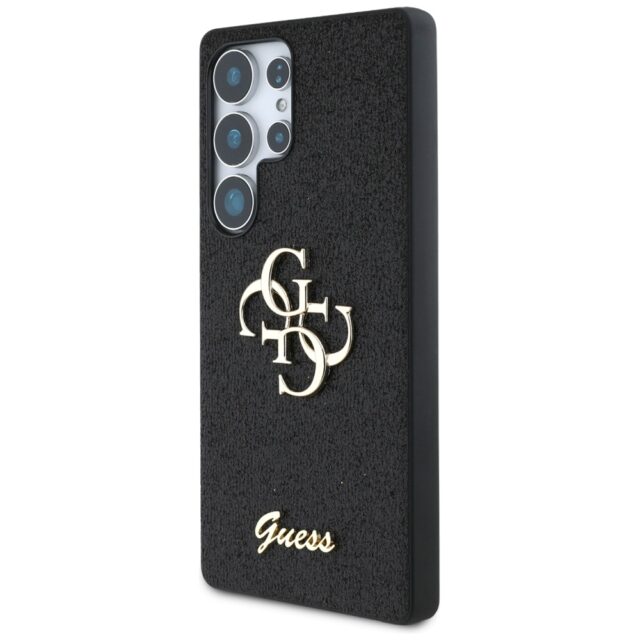 Case Guess Fixed Glitter Big 4G Metal Logo to Samsung Galaxy S25 Ultra black - imagine 2